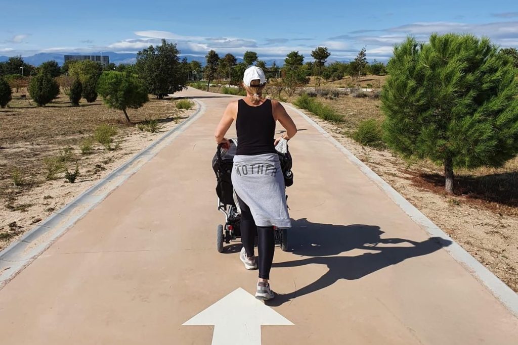 Courtney Bousfield walking